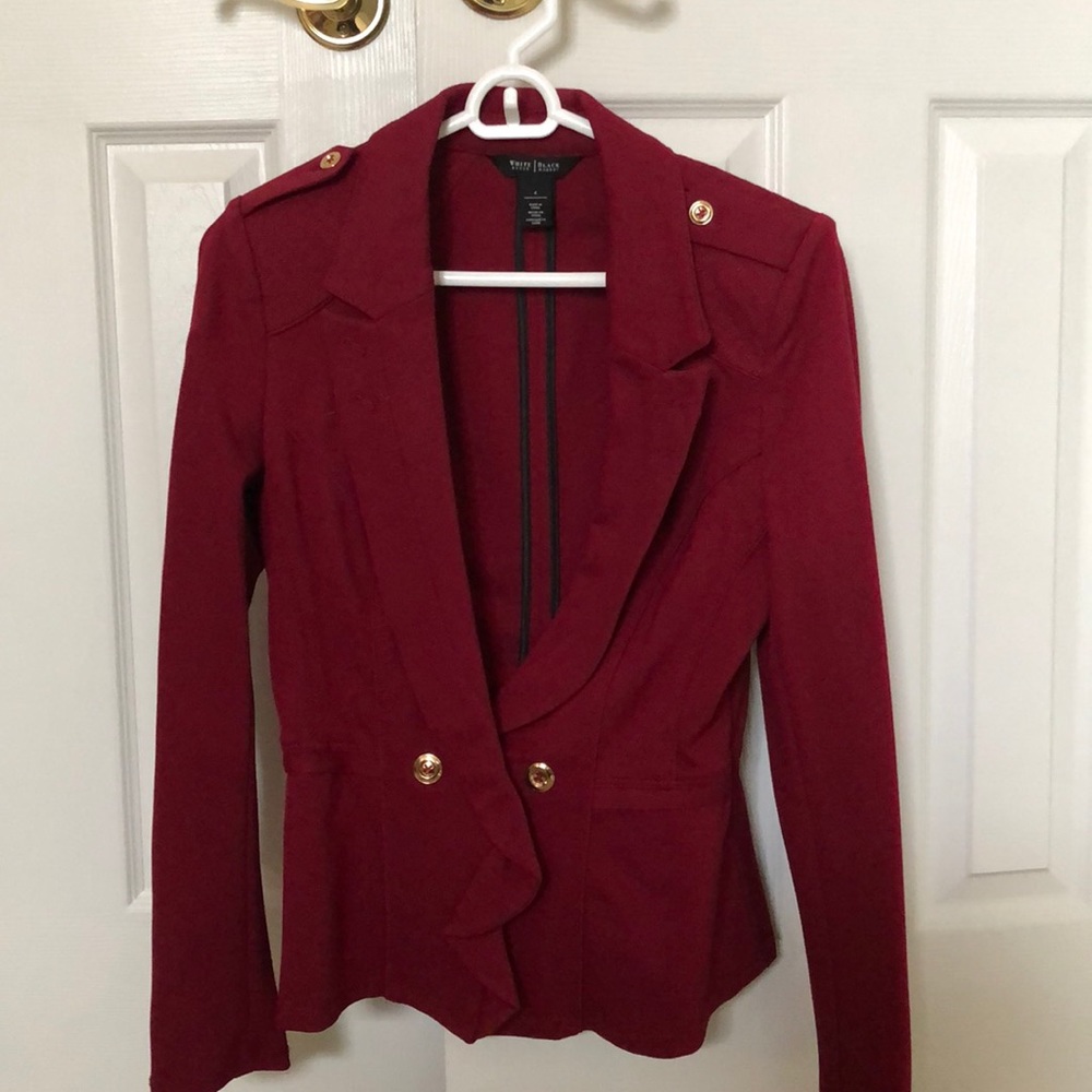 White House Black Market Red Blazer
